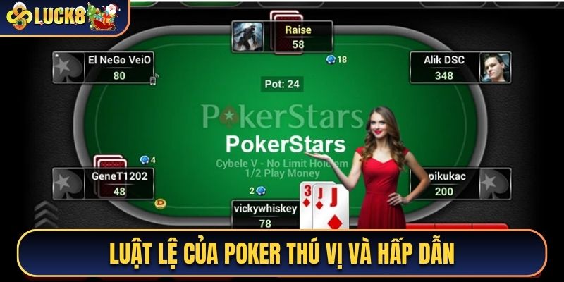 Game bài Poker tại Luck8 có luật lệ hấp dẫn và thú vị